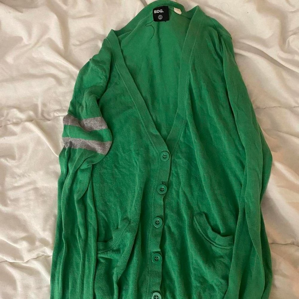 BDG green cardigan